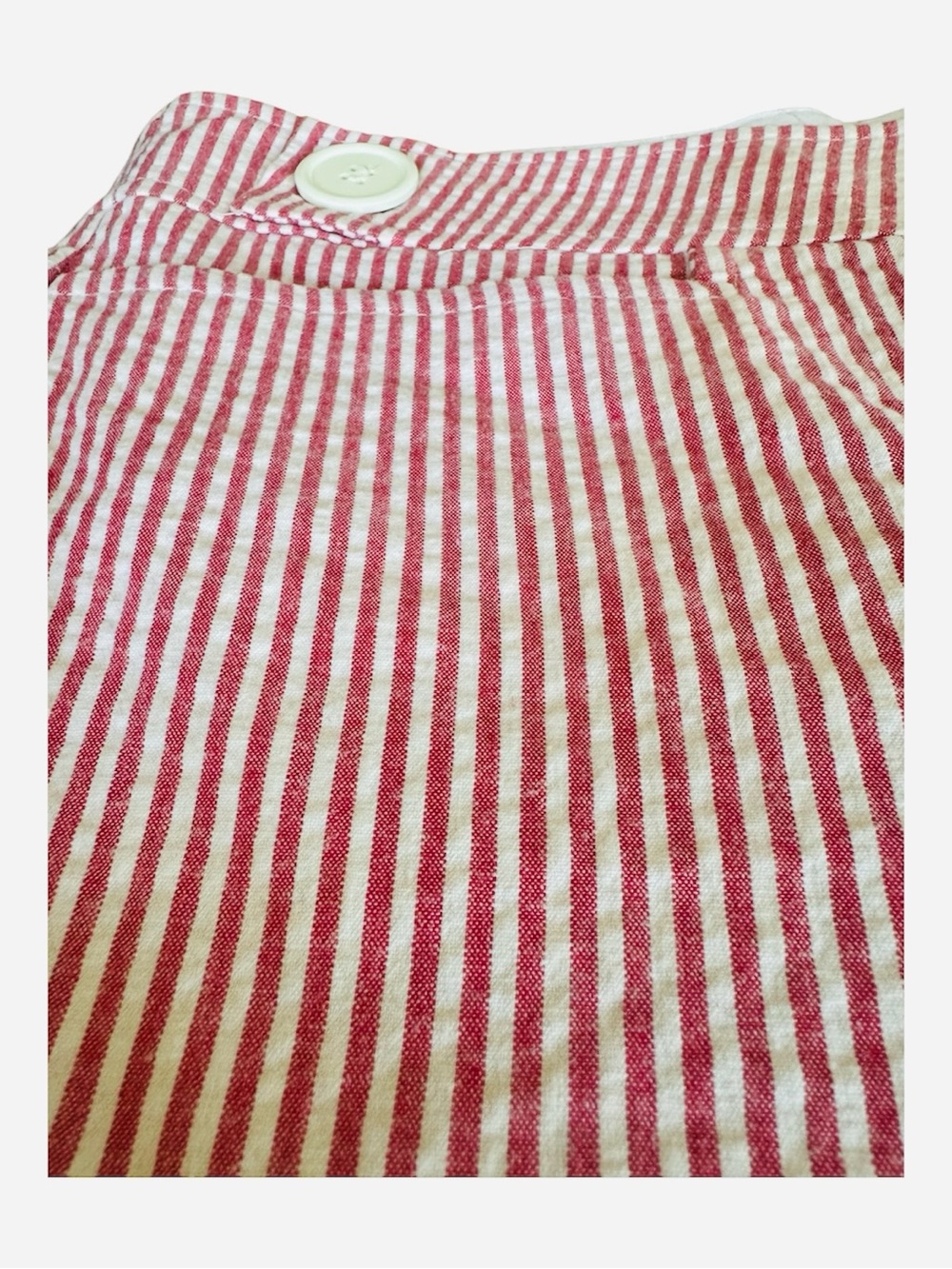 Aqua Red White Seersucker Short Suit - Picture 8 of 10